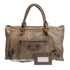 BALENCIAGA Agneau Motocross Classic Work Bag